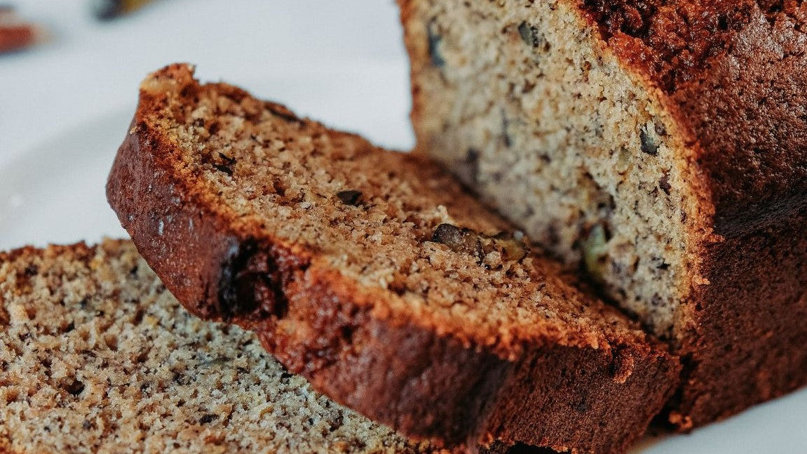 Coconut Dusted and Ginger Banana Bread