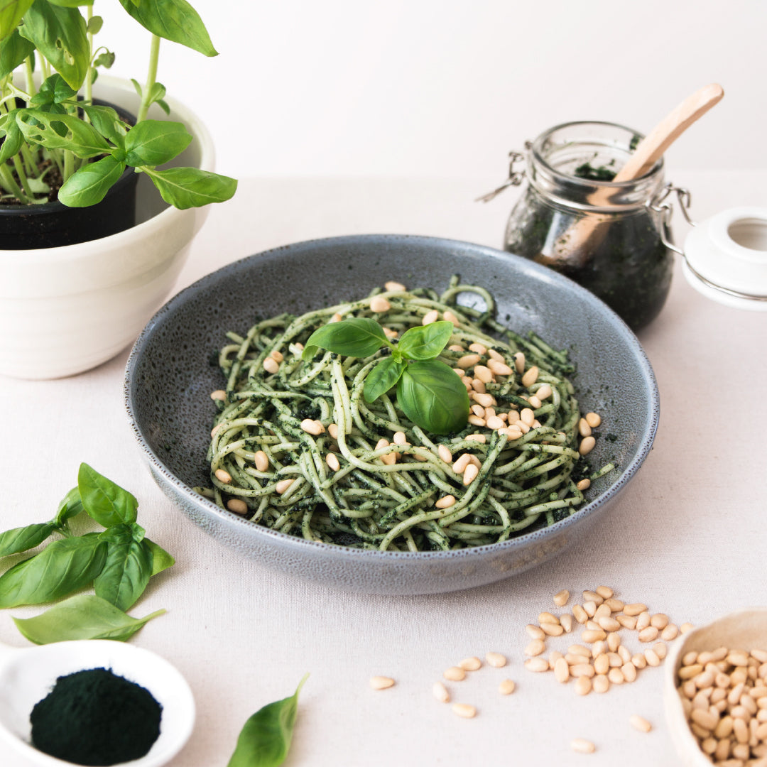 Vegetarian Spirulina Pesto