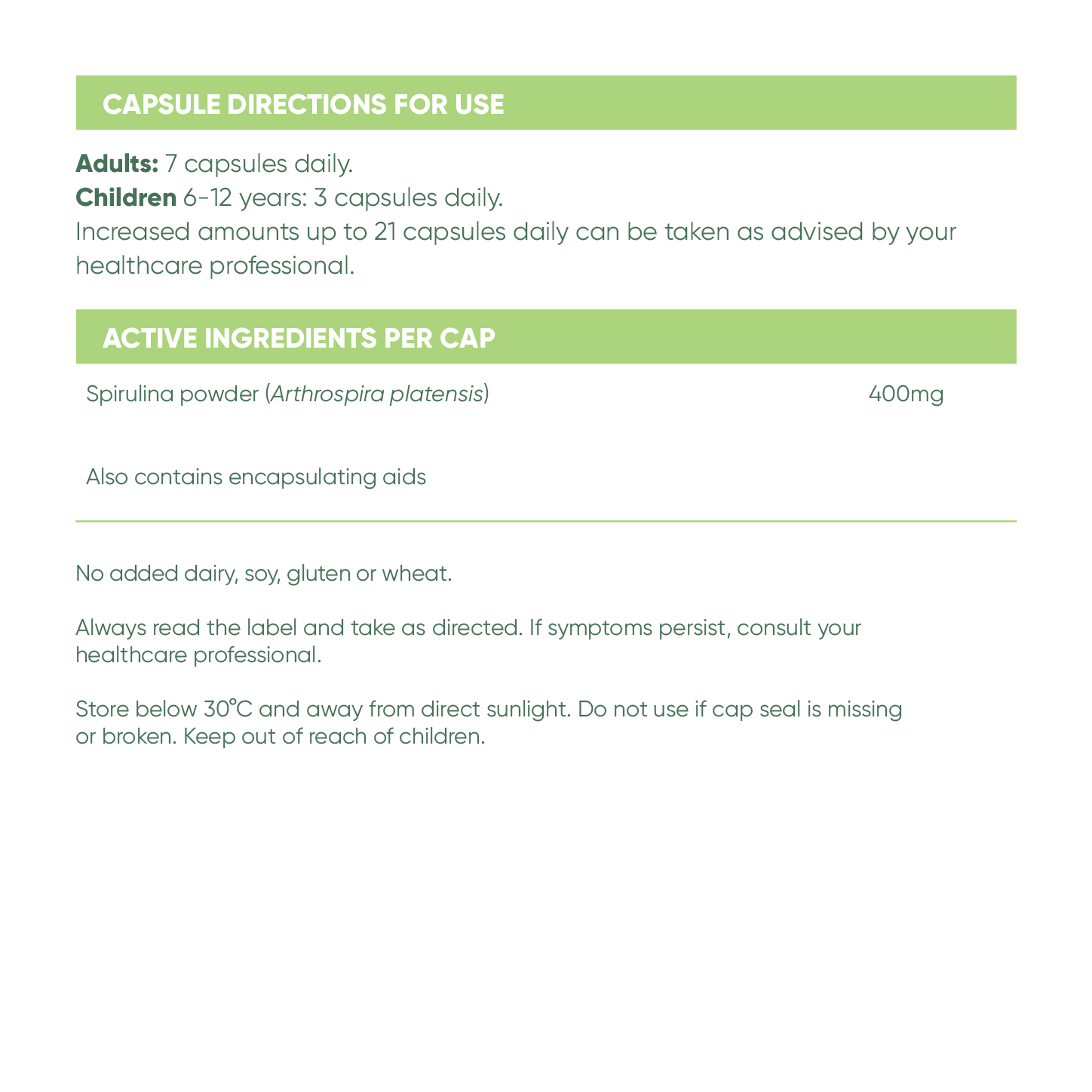 Spirulina Bioactive